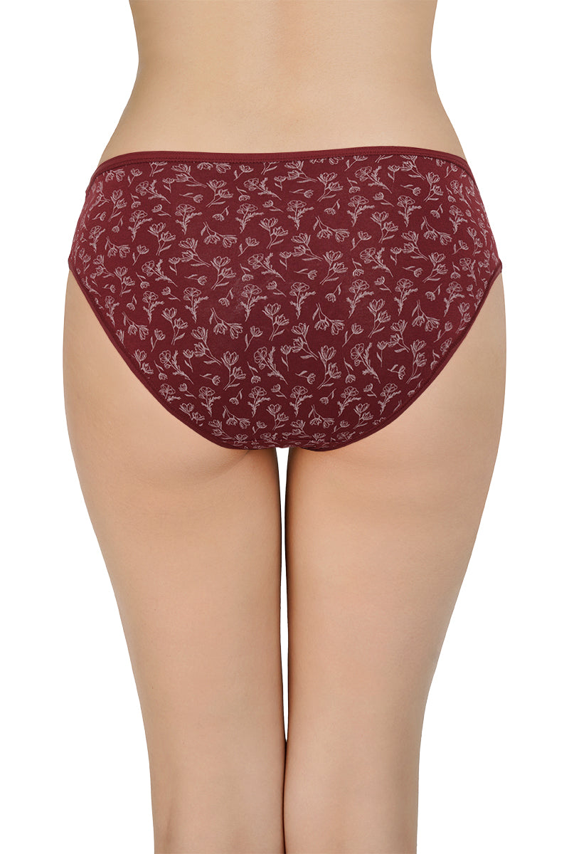 Printed Mid Rise Bikini Panty (Pack of 3) - Image 8 of 10