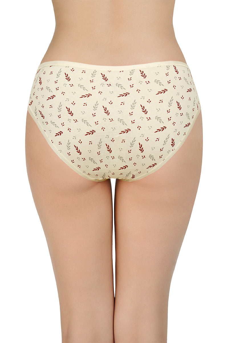 Printed Mid Rise Bikini Panty (Pack of 3)
