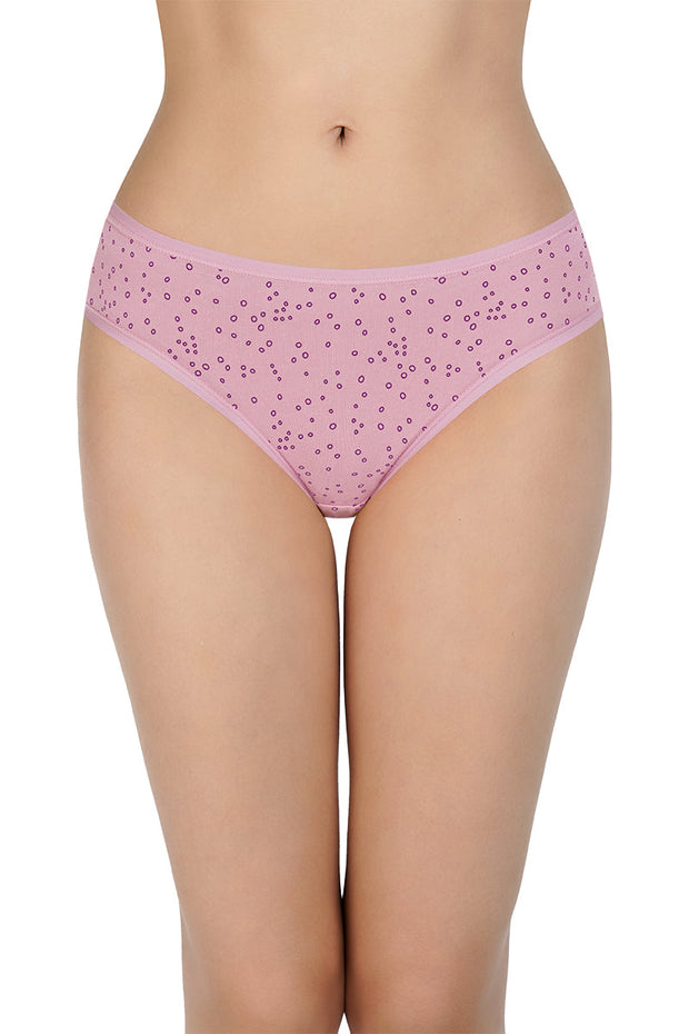Printed Mid Rise Bikini Panty (Pack of 3)