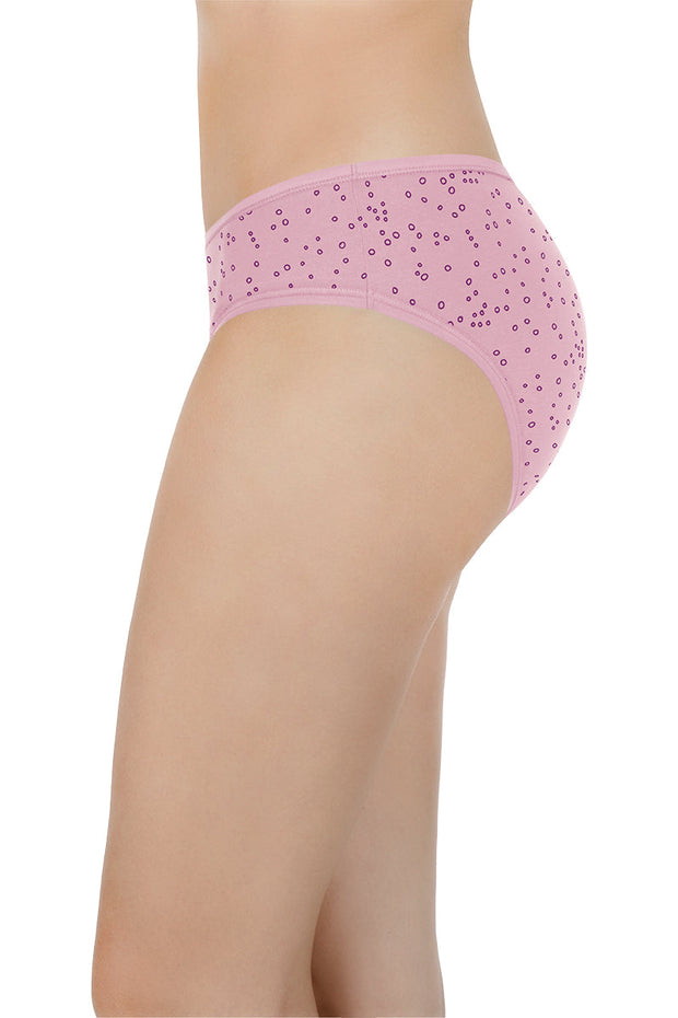 Printed Mid Rise Bikini Panty (Pack of 3)