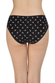 Printed Mid Rise Bikini Panty (Pack of 3)