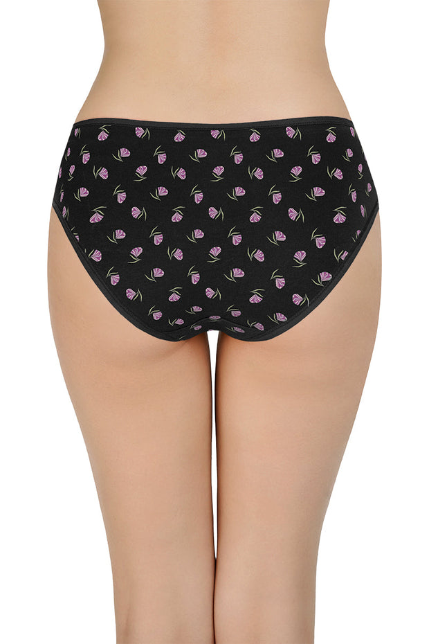 Printed Mid Rise Bikini Panty (Pack of 3)