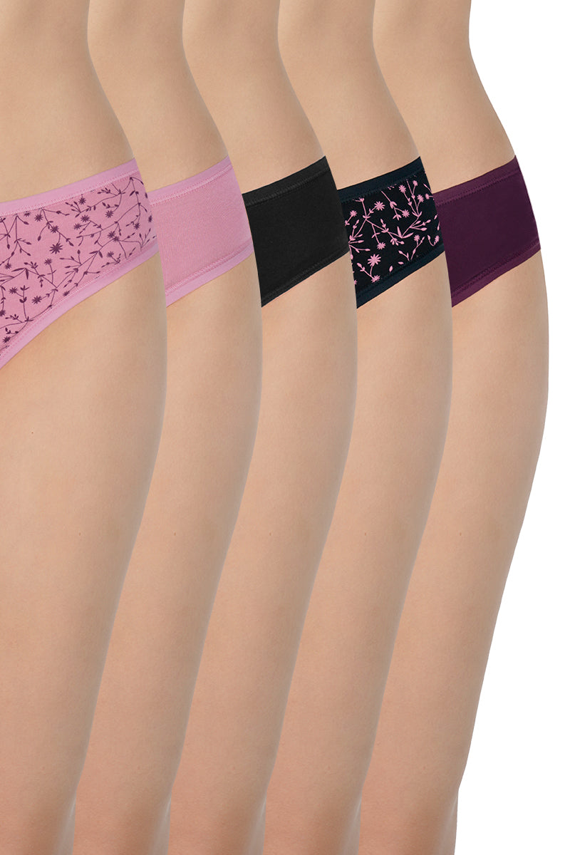 Assorted Low Rise Bikini (Pack of 5) - Image 1 of 16