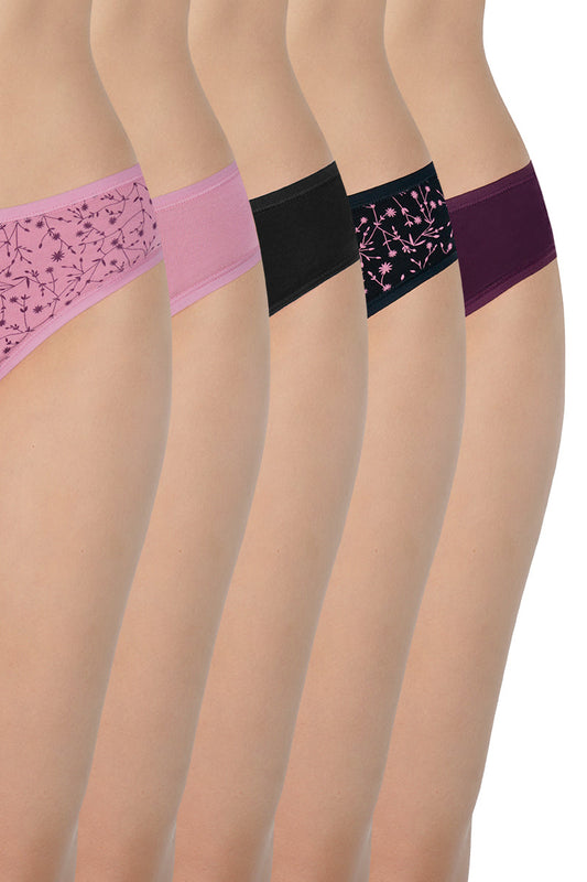 Assorted Low Rise Bikini (Pack of 5)