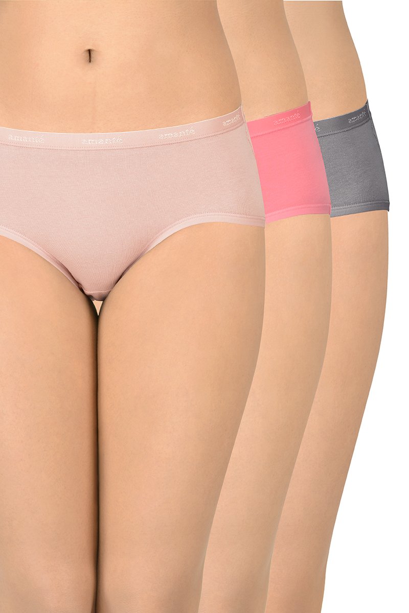 Solid Low Rise Hipster (Pack of 3) - Image 1 of 4