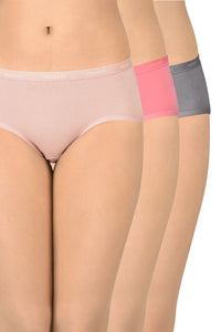 Solid Low Rise Hipster (Pack of 3) - color option