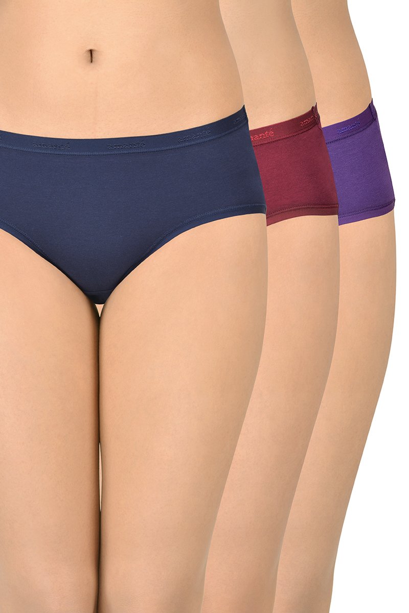 Solid Low Rise Hipster (Pack of 3) - Image 1 of 4