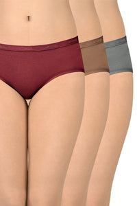 Solid Low Rise Hipster (Pack of 3) - color option