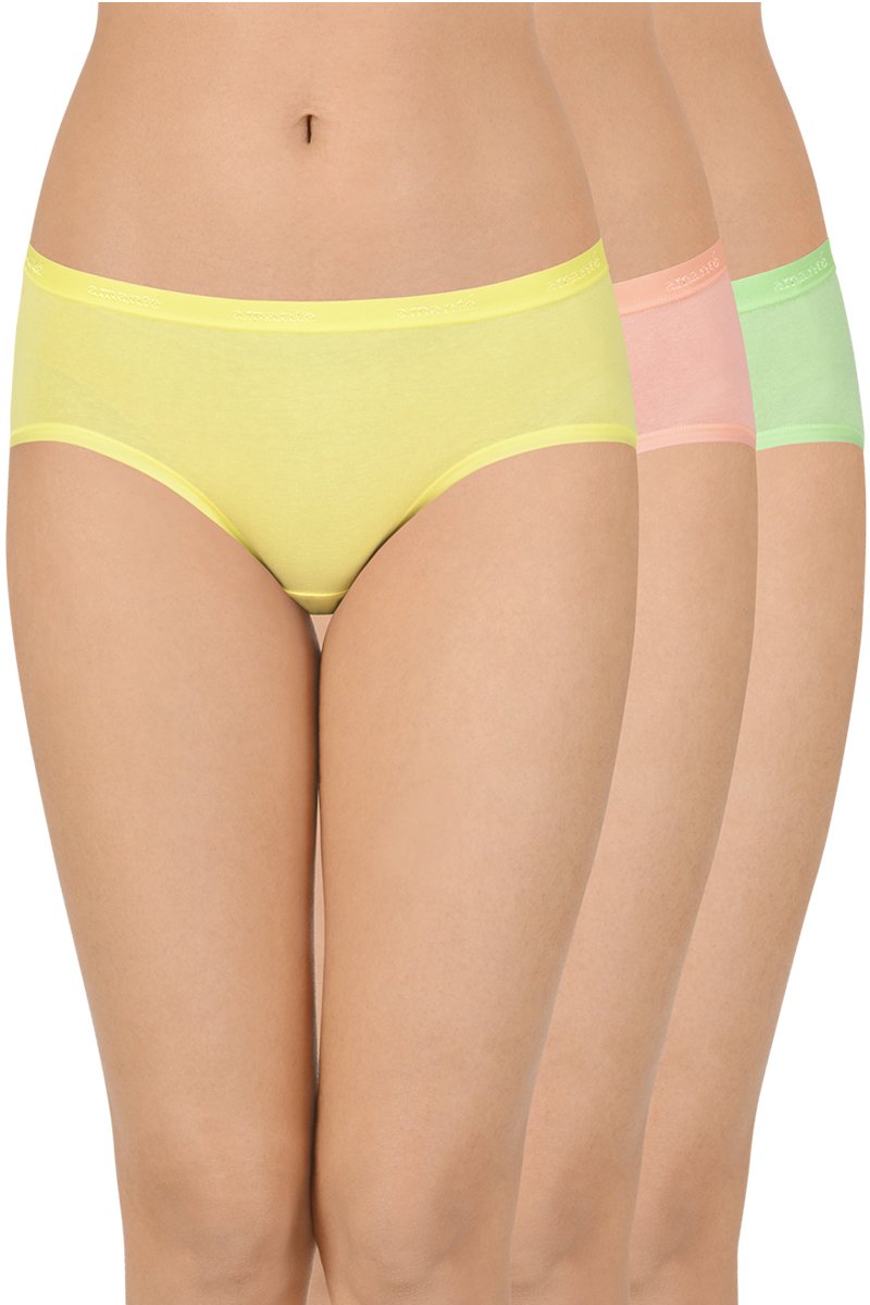 Solid Low Rise Hipster (Pack of 3)