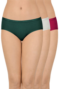 Solid Low Rise Hipster (Pack of 3) - color option