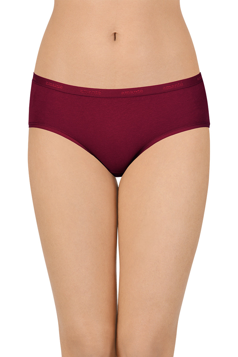 Solid Low Rise Hipster (Pack of 3)