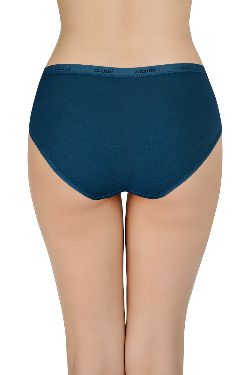 Solid Mid Rise Hipster Panty (Pack of 3)