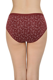 Printed Mid Rise Hipster Panty (Pack of 3)
