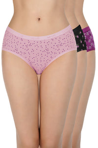 Printed Mid Rise Hipster Panty (Pack of 3) thumbnail 1