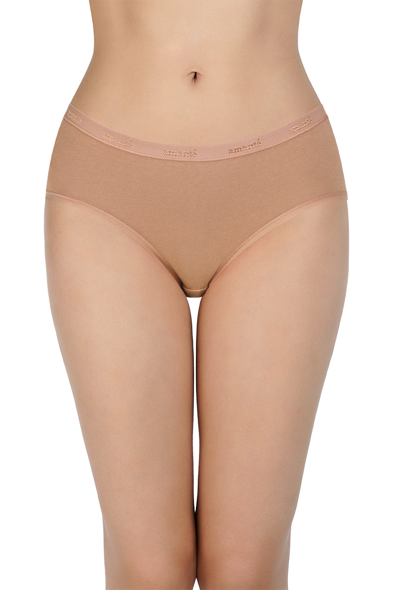 Solid Low Rise Hipster Panties (Pack of 3)