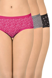 Printed Low Rise Hipster (Pack of 3) - color option