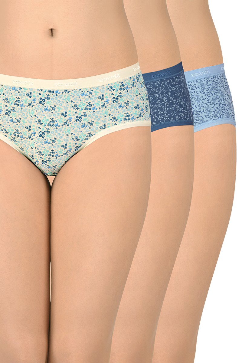 Printed Low Rise Hipster (Pack of 3) - Image 1 of 6