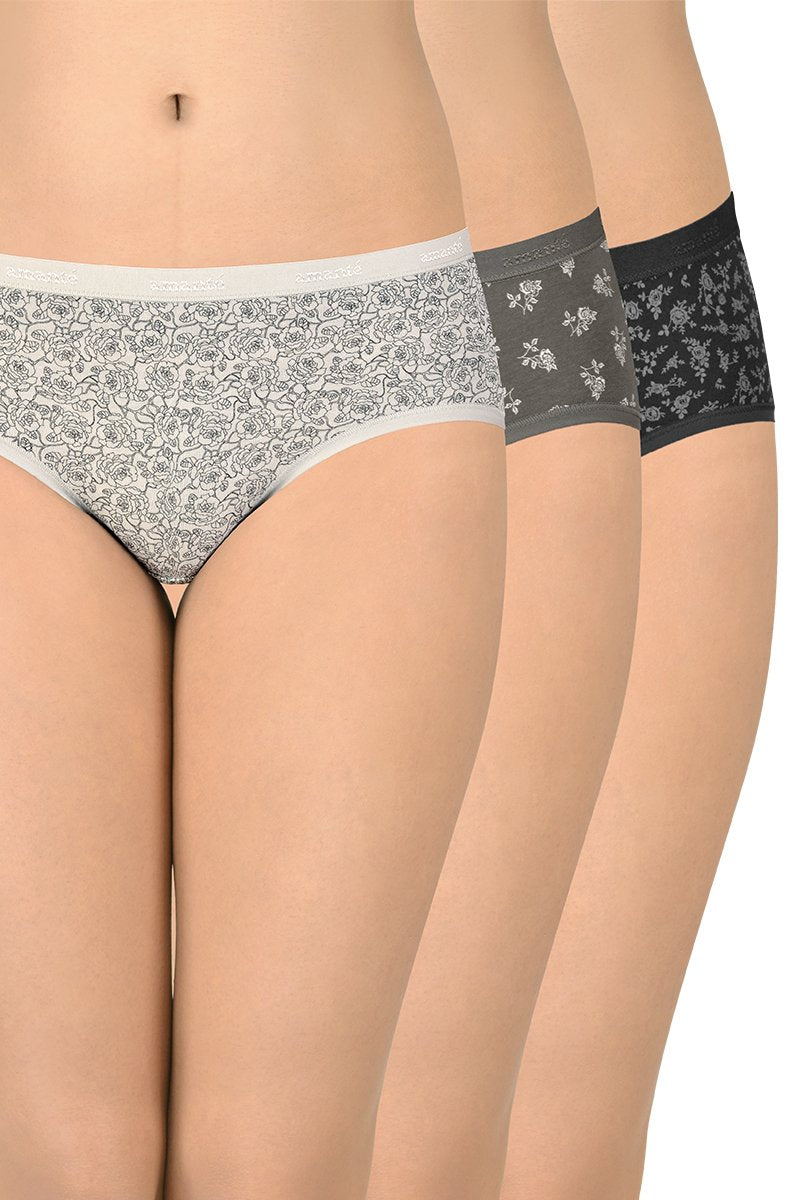 Printed Low Rise Hipster (Pack of 3) - Image 1 of 1