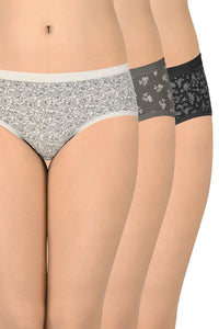 Printed Low Rise Hipster (Pack of 3) - color option