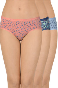 Printed Low Rise Hipster (Pack of 3) - color option