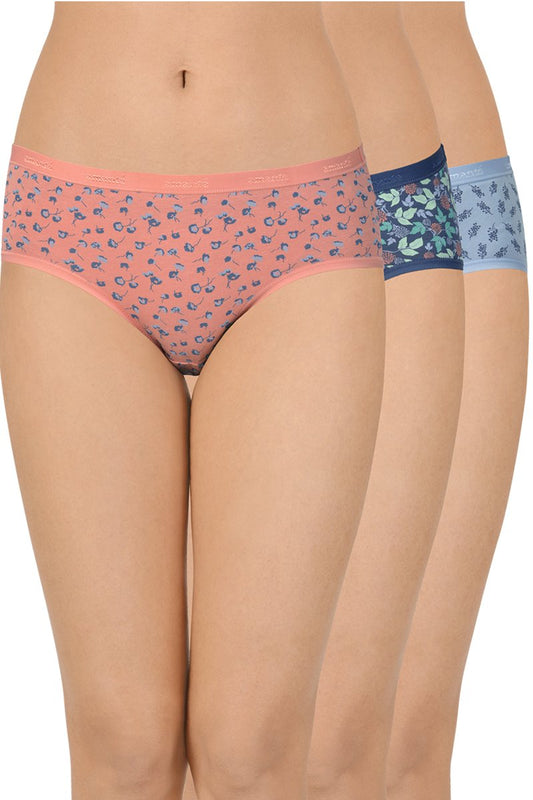 Printed Low Rise Hipster (Pack of 3)