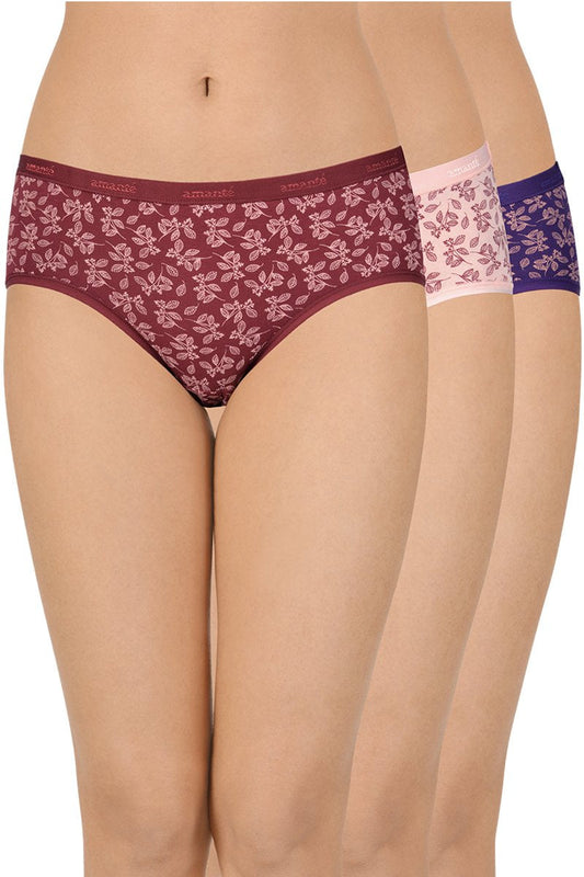 Printed Low Rise Hipster (Pack of 3)