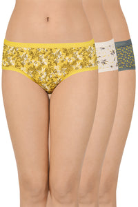 Printed Low Rise Hipster (Pack of 3) - color option