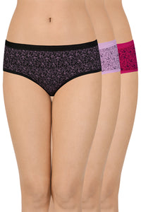 Printed Low Rise Hipster (Pack of 3) - color option