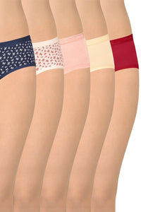 Assorted Low Rise Hipster (Pack of 5) - color option