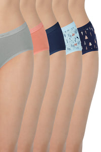 Assorted Low Rise Hipster (Pack of 5) - color option