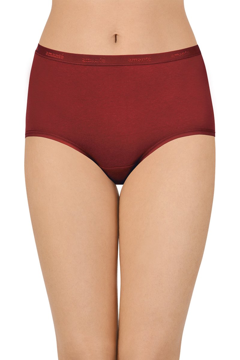 Solid High Rise Full Brief Panty (Pack of 3) - Image 2 of 10