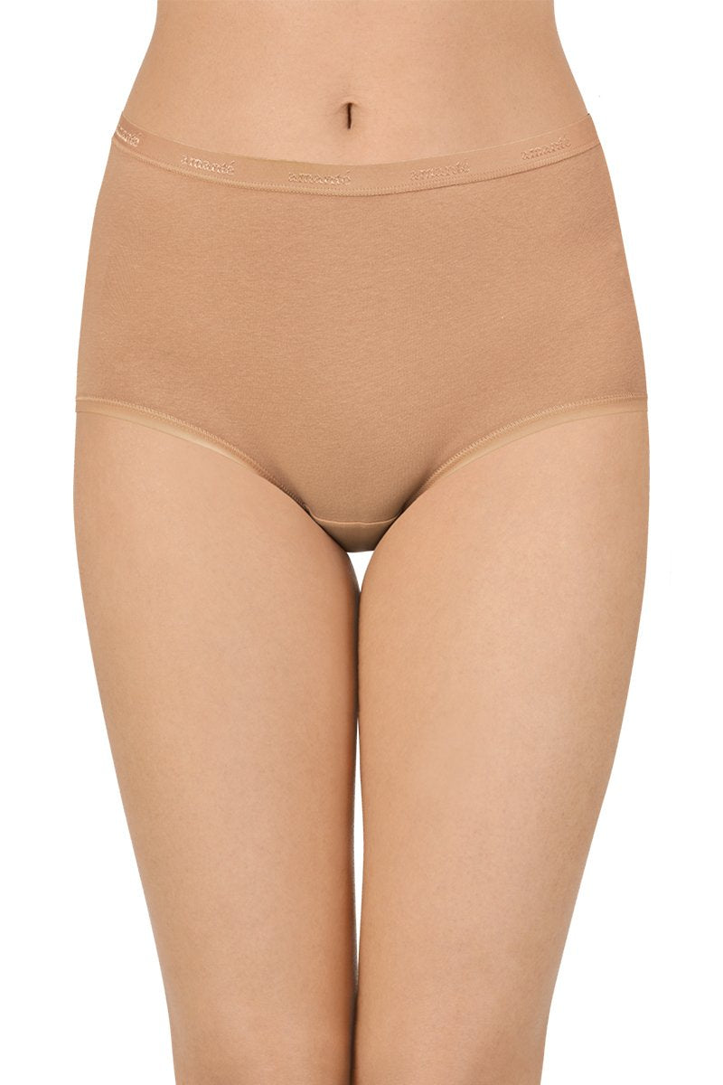 Solid High Rise Full Brief Panty (Pack of 3) - Image 5 of 10