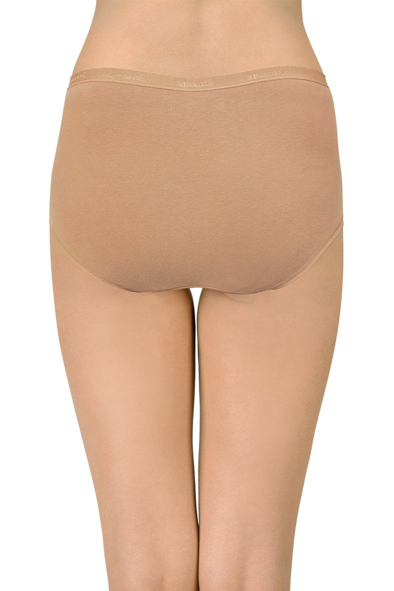 Solid High Rise Full Brief Panty (Pack of 3)