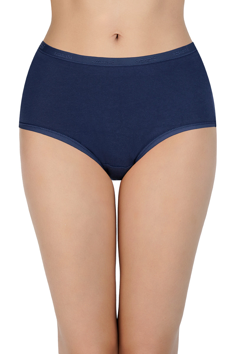 Solid High Rise Full Brief (Pack of 3)