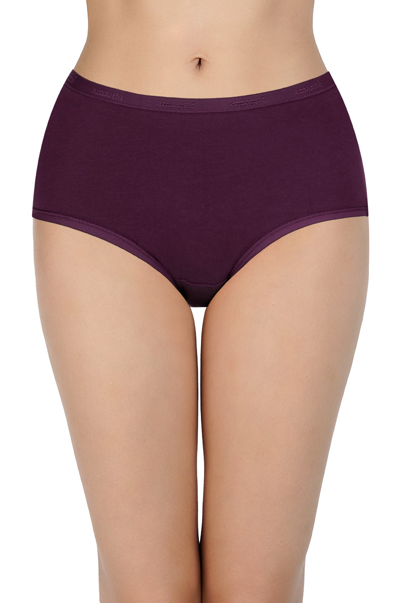 Solid High Rise Full Brief (Pack of 3)
