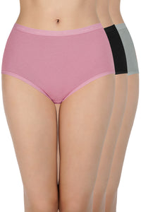 Solid High Rise Full Brief (Pack of 3) thumbnail 1
