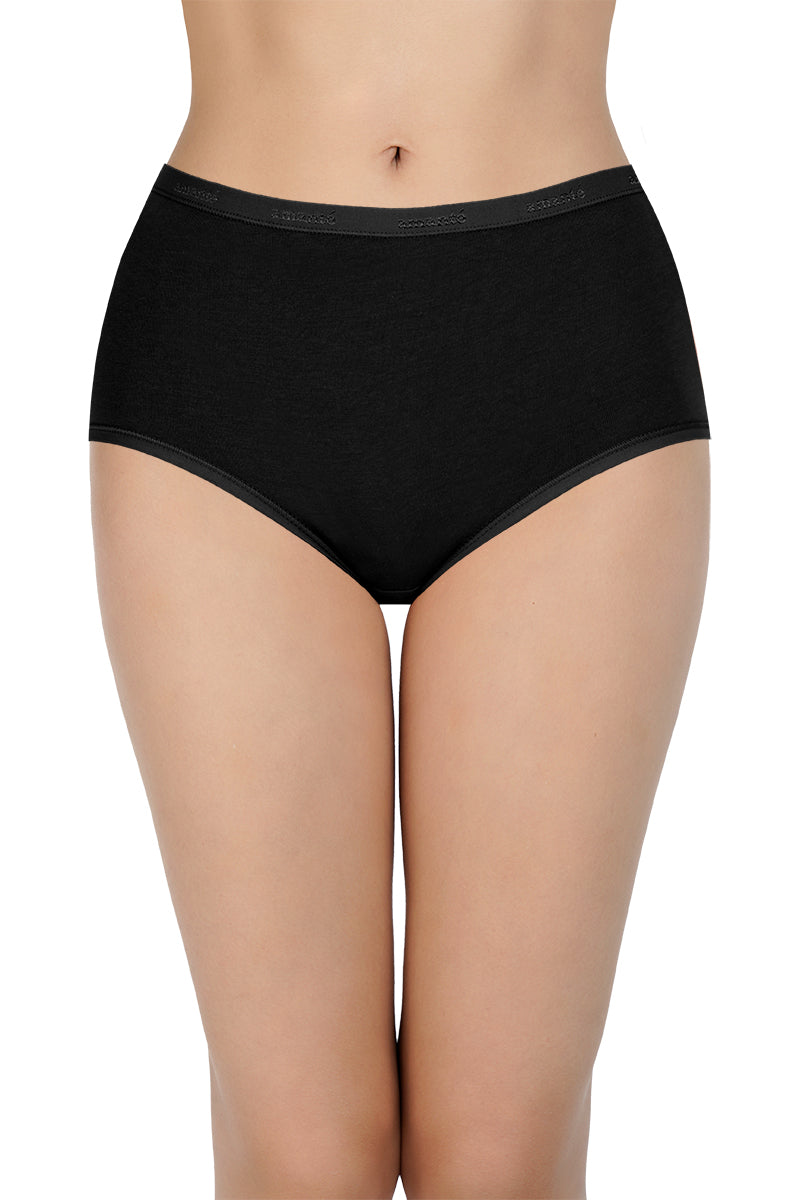 Solid High Rise Full Brief Panties (Pack of 3) - Image 2 of 7