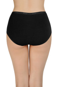 Solid High Rise Full Brief Panties (Pack of 3) thumbnail 5