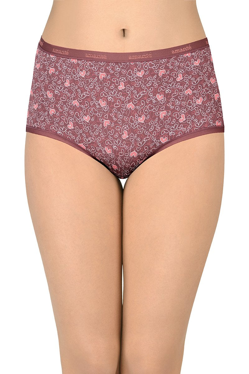 Printed High Rise Full Brief (Pack of 3) - Image 4 of 4