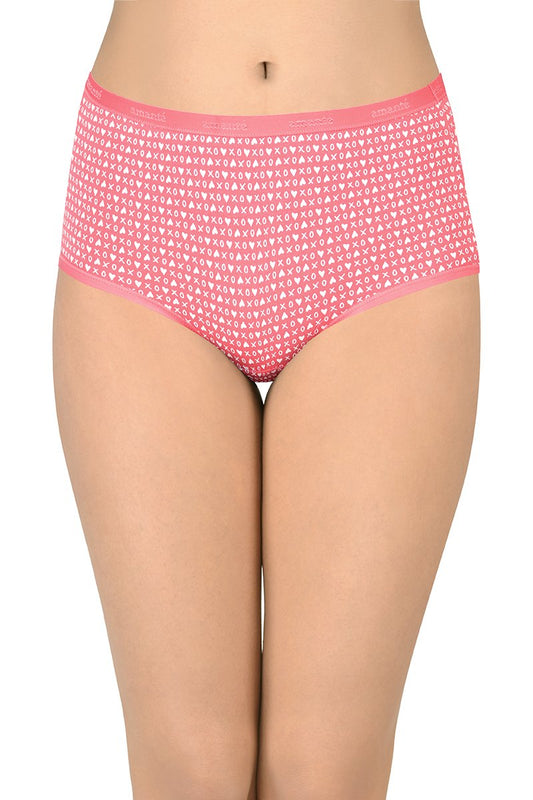Printed High Rise Full Brief (Pack of 3)