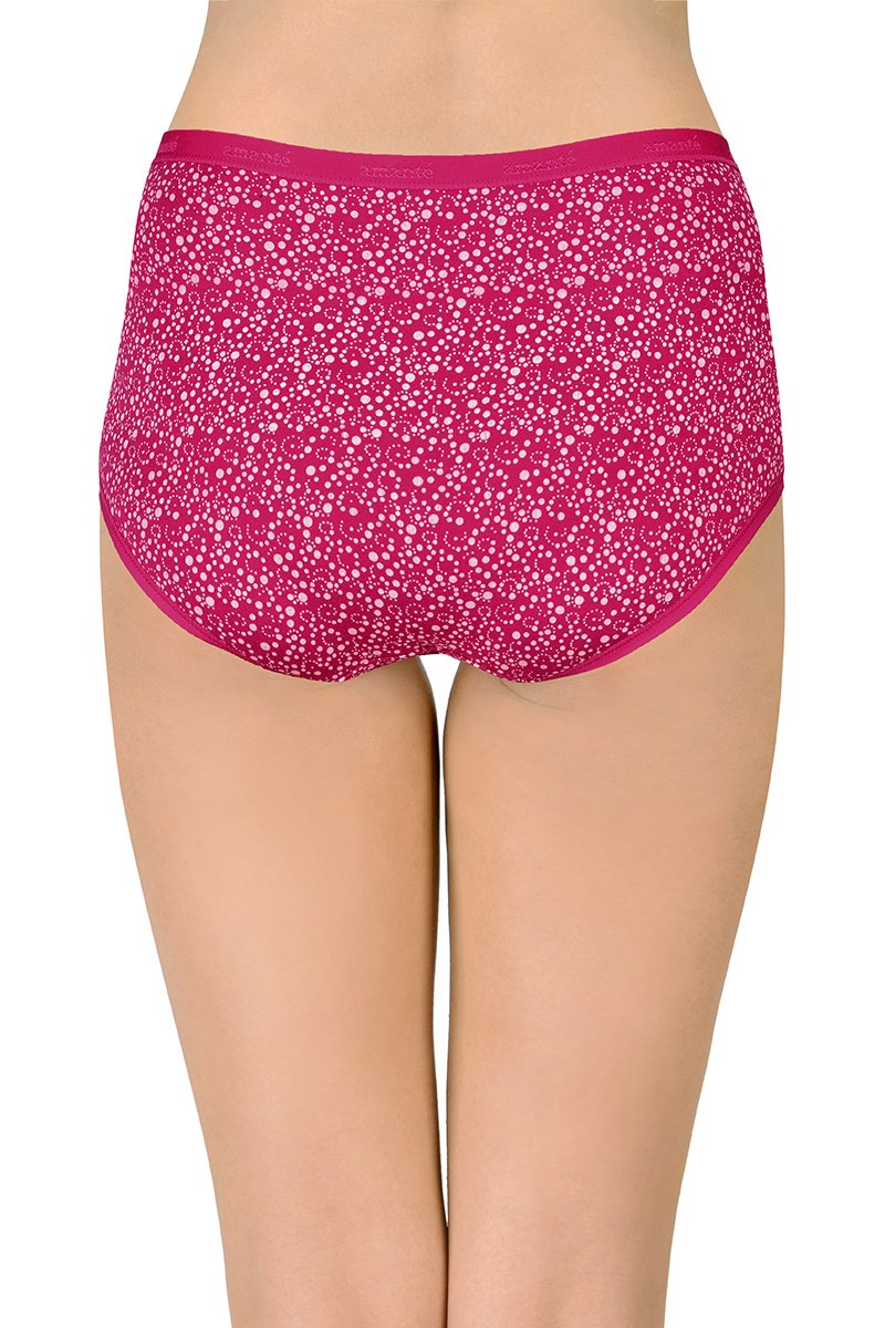 Printed High Rise Full Brief (Pack of 3)