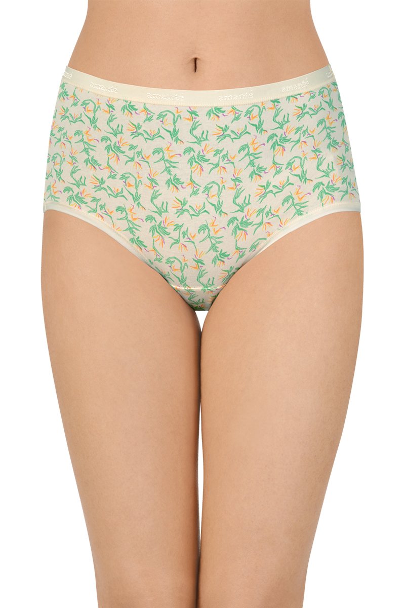 Printed High Rise Full Brief Panty (Pack of 3) - Image 2 of 10