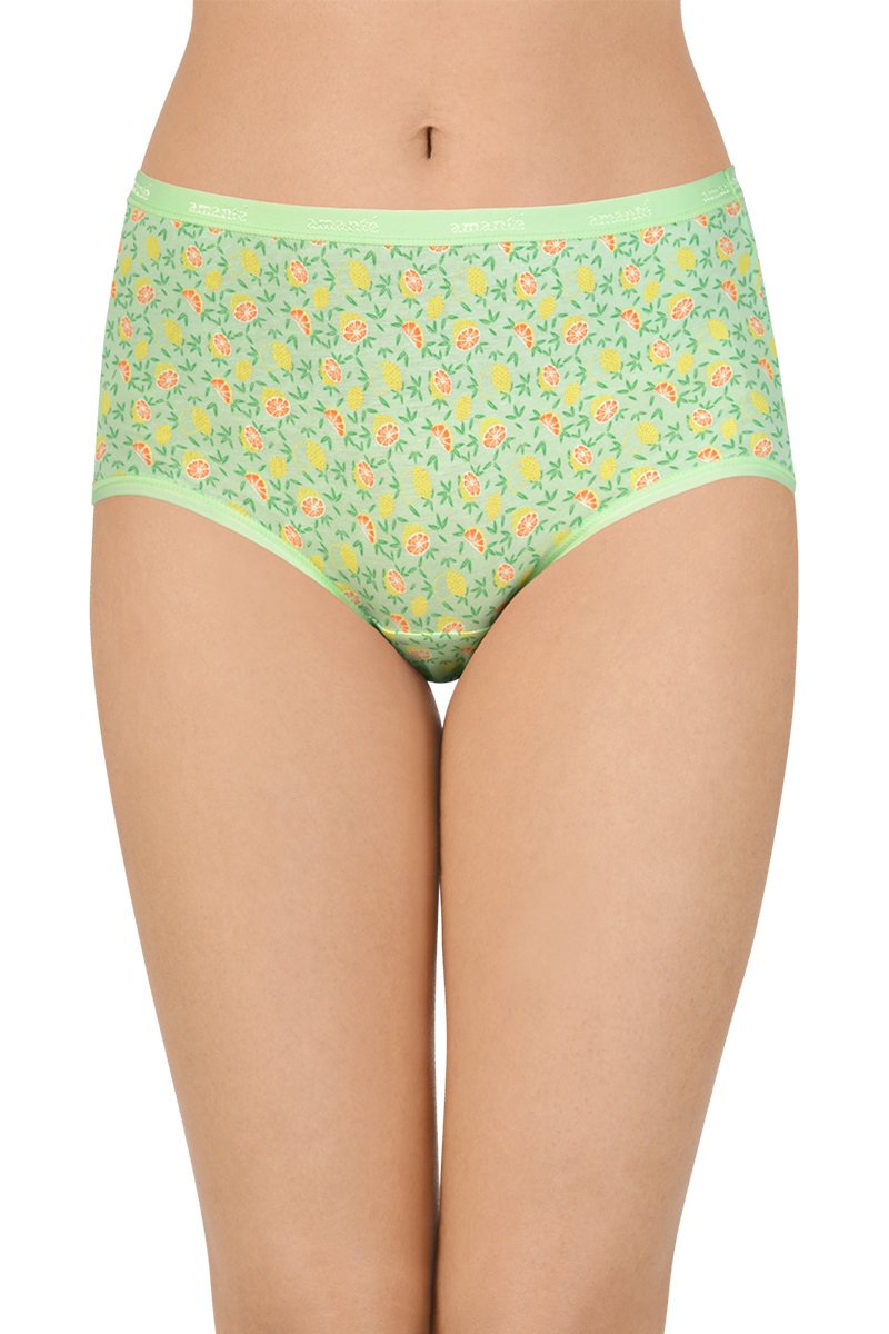 Printed High Rise Full Brief Panty (Pack of 3) - Image 8 of 10