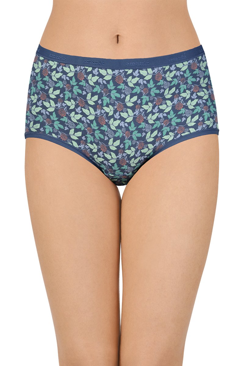 Printed High Rise Full Brief Panty (Pack of 3)