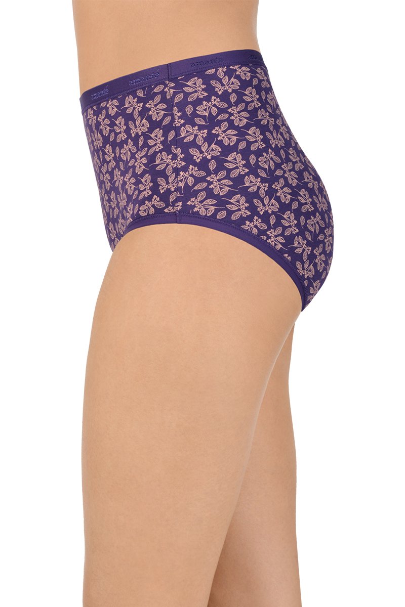 Printed High Rise Full Brief Panty (Pack of 3) - Image 2 of 10