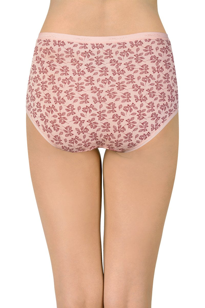 Printed High Rise Full Brief Panty (Pack of 3)