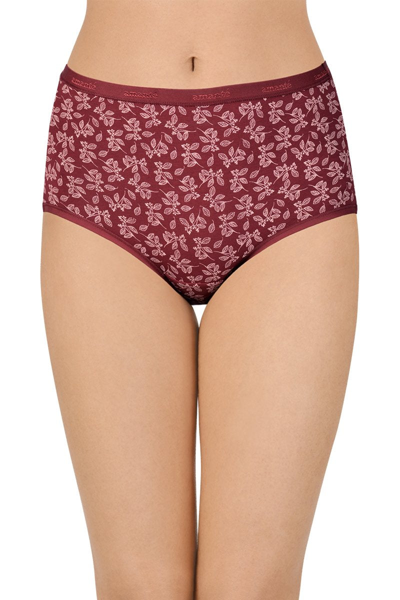 Printed High Rise Full Brief Panty (Pack of 3) - Image 9 of 10