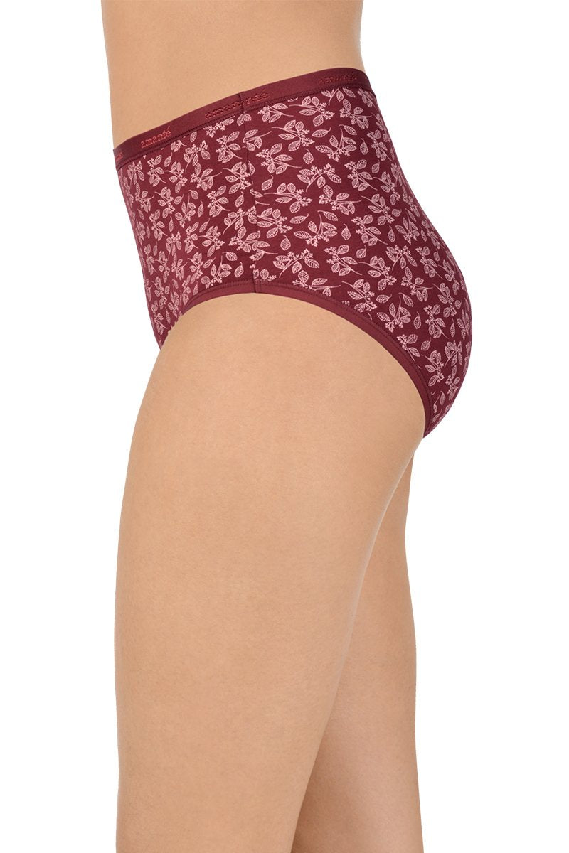 Printed High Rise Full Brief Panty (Pack of 3) - Image 8 of 10