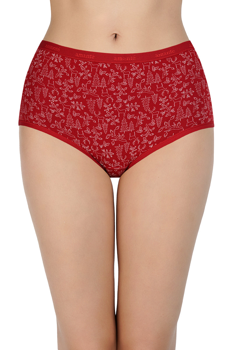 Printed High Rise Full Brief (Pack of 3) - Image 2 of 10