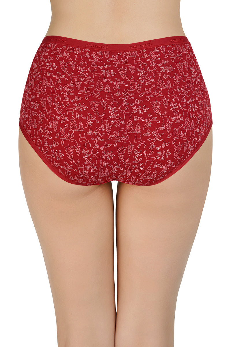 Printed High Rise Full Brief (Pack of 3) - Image 4 of 10